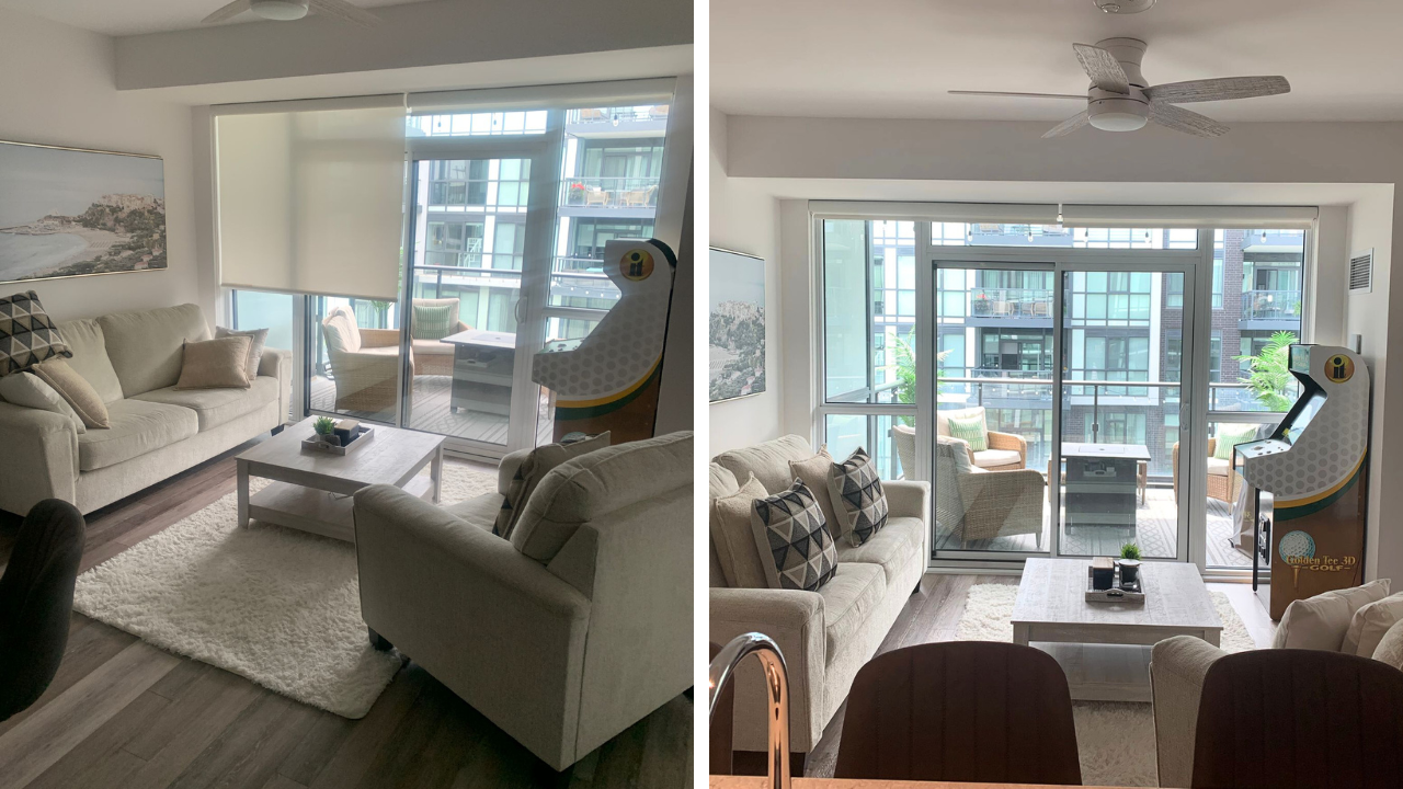 Living room cleaning